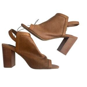Steven by Steve Madden Sz 11 NEW  Dress Sandals Slingback Perforated Brown Boho